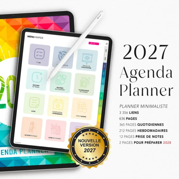 Agenda Planner 2027 complet