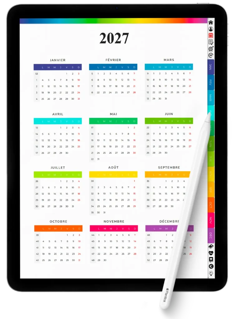 agenda électronique 2027